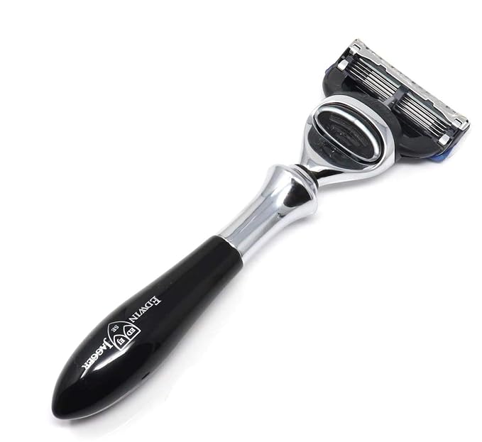 Edwin Jagger Plaza 2 PC Handle Compatible With Gillette Fusion Cartridges