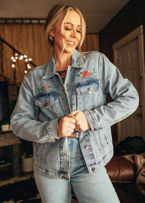 Wild Flowers Denim Jacket