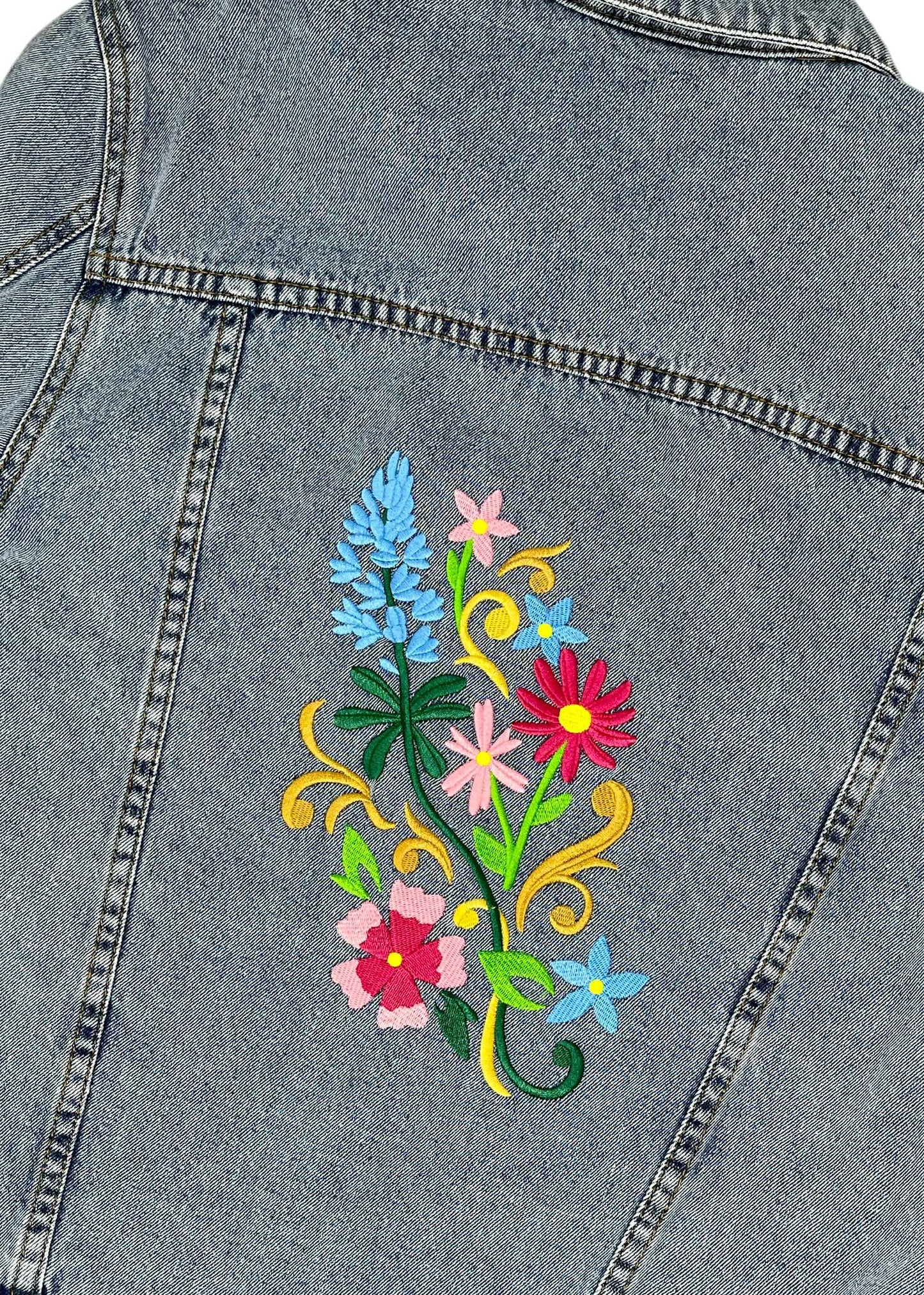 Wild Flowers Denim Jacket