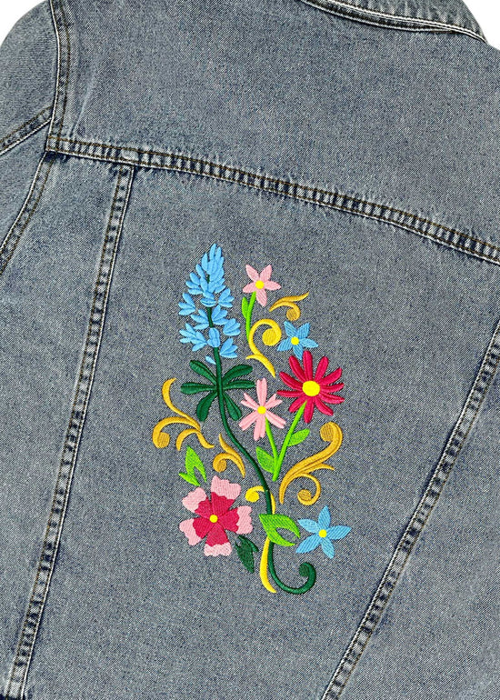 Wild Flowers Denim Jacket