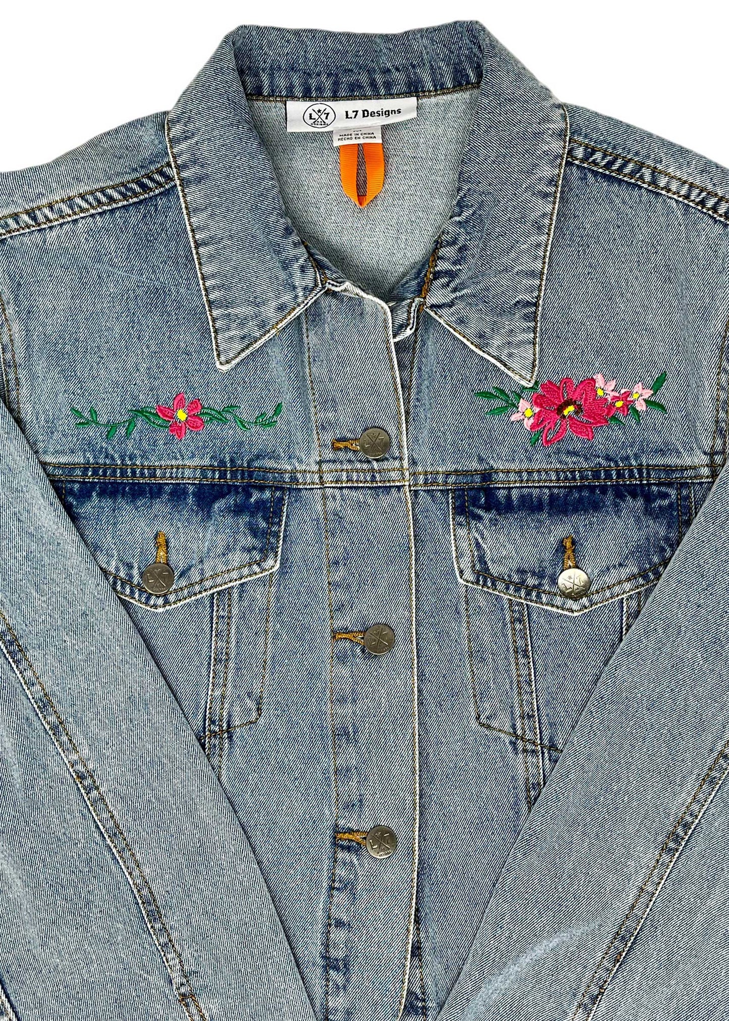 Wild Flowers Denim Jacket