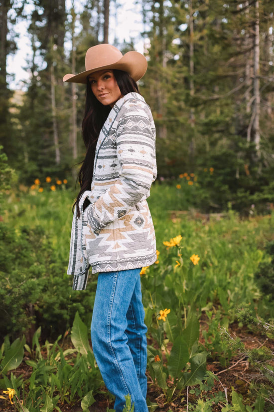 Desert Sage Quilt Wrap Coat