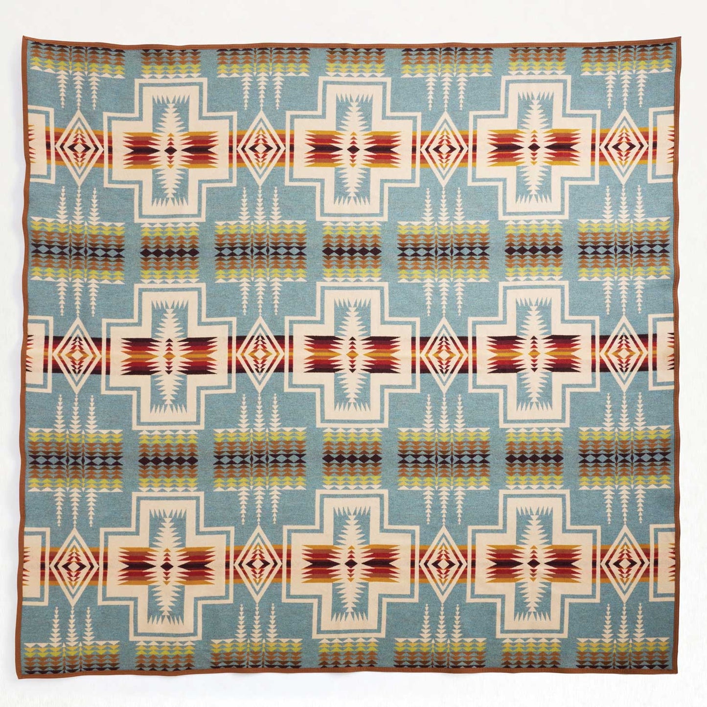 Pendleton Unnapped Shale Harding Blanket-Queen