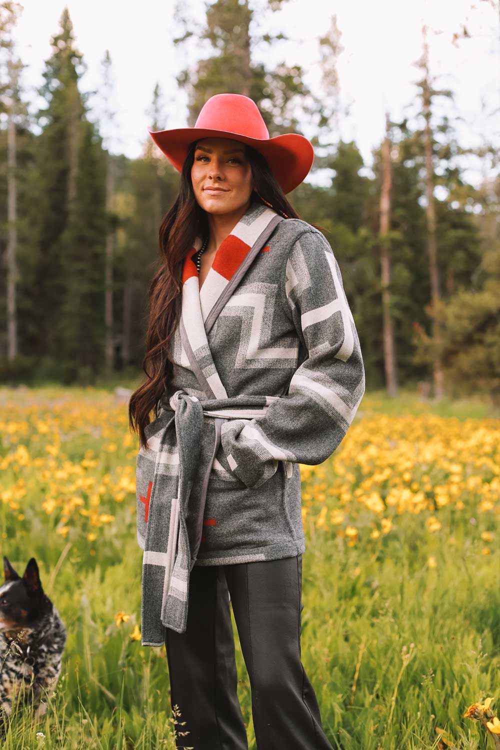 San Miguel Wool Wrap Coat