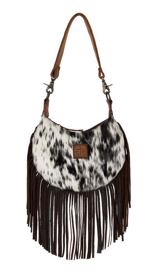 Cowhide Nellie Fringe Bag by STS