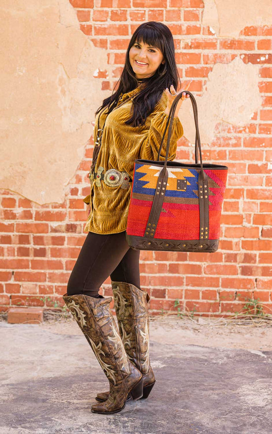 Crimson Sun Large Tote By STS Ranchwear