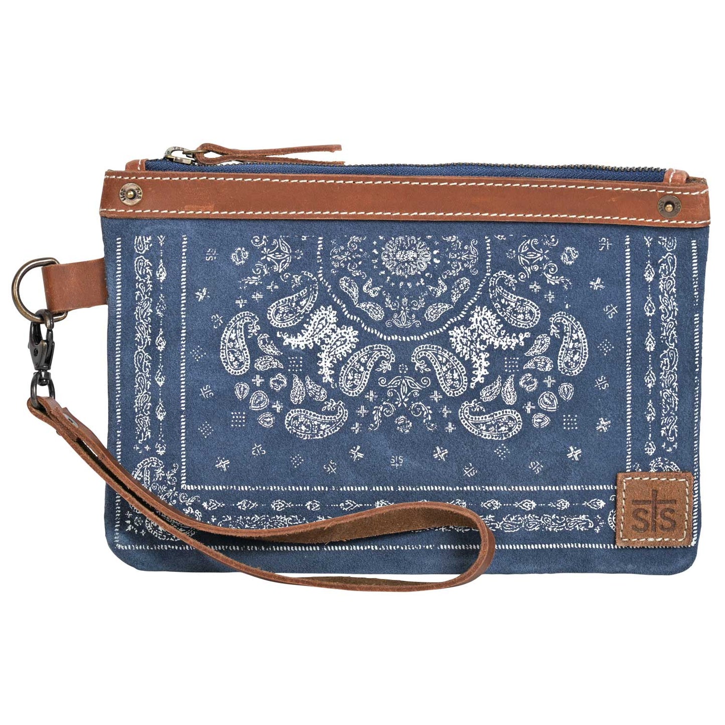 Blue Bandana Wristlet by STS Ranchwear