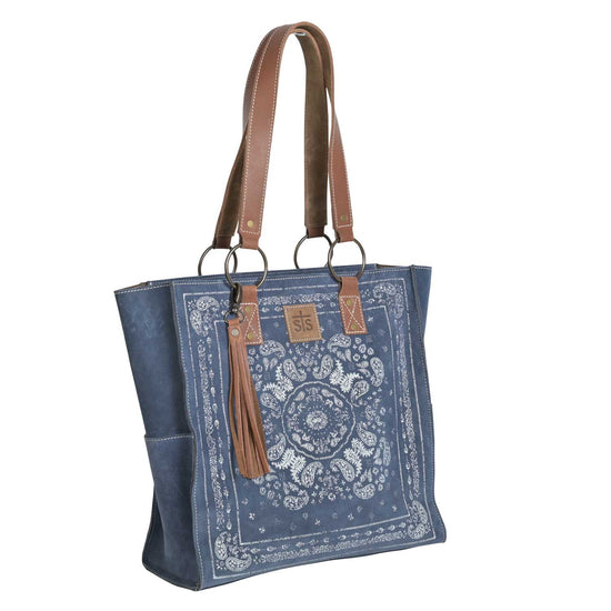 Blue Bandana Tote by STS Ranchwear