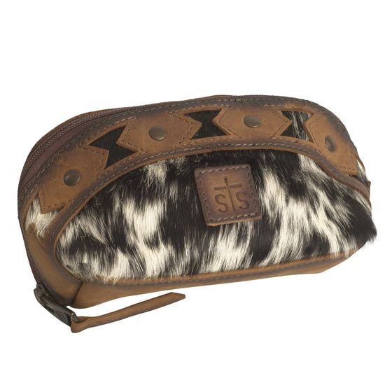 Roswell Cowhide Belle Makeup Pouch by STS Ranchwear