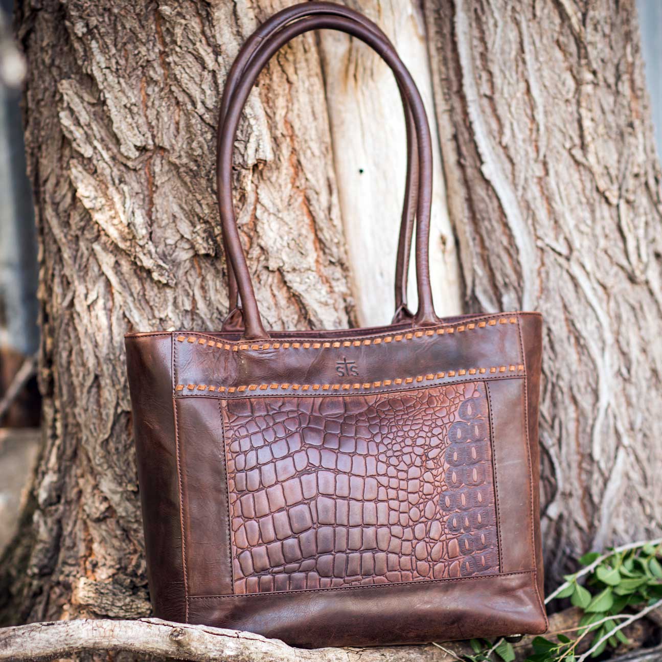 Catalina Croc Tote By STS