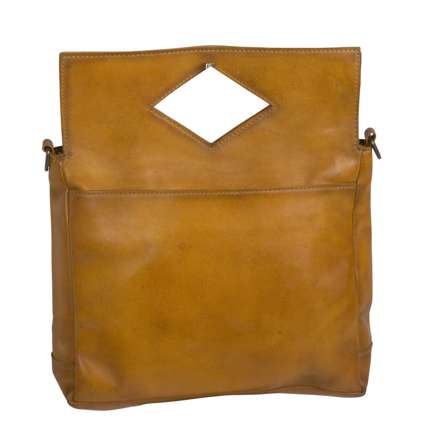 Wayfarer Leather Crossbody With Brass Accents By STS