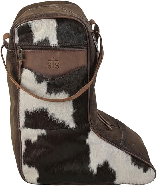 Durable Canvass and Cowhide Boot Bag by STS