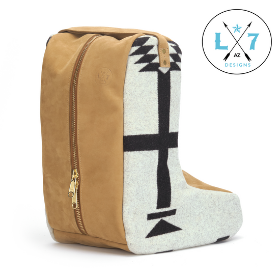 Los Ojos Boot Bag - White