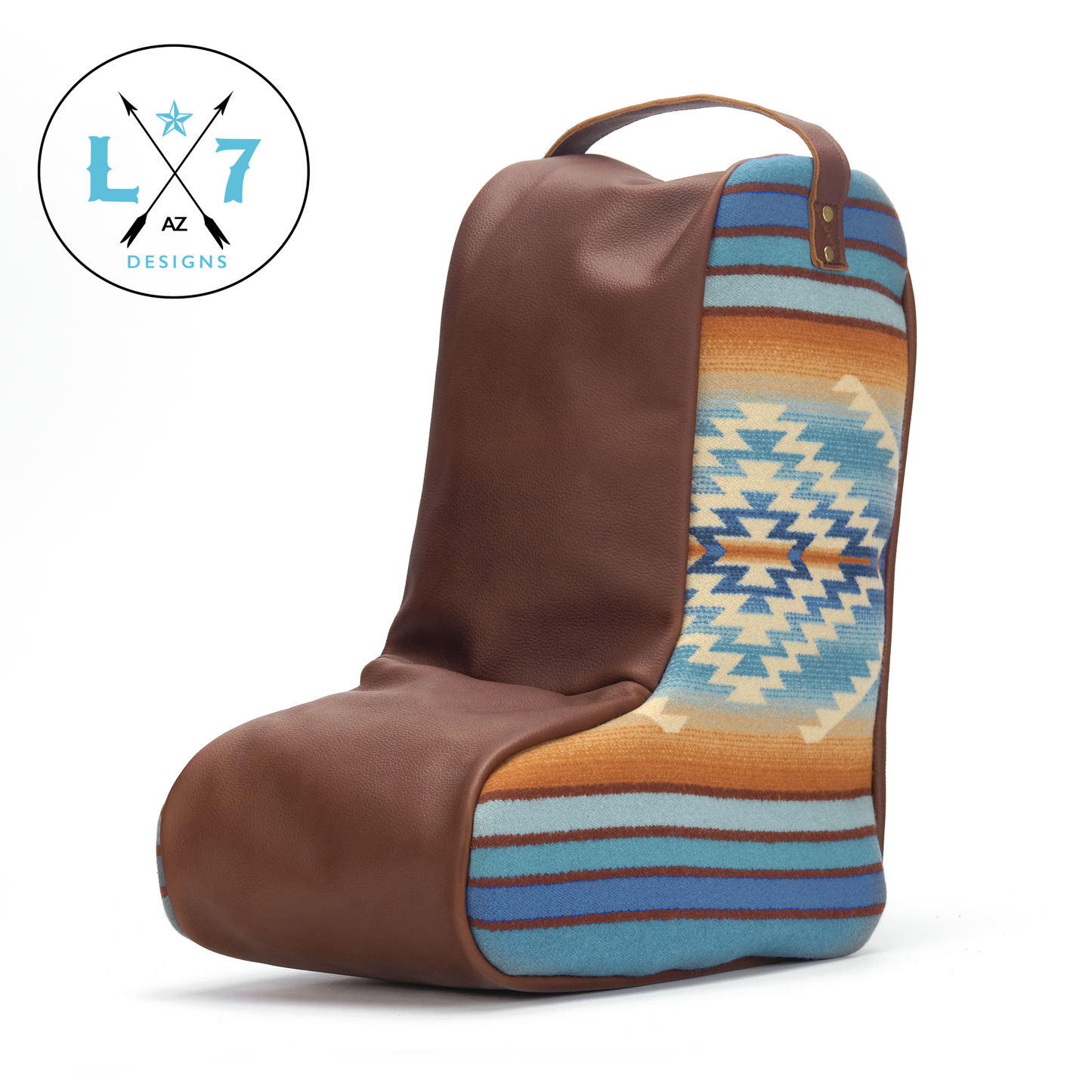 Pagosa Springs Leather Boot Bag - Dark Brown