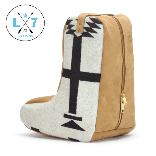 Los Ojos Boot Bag - White