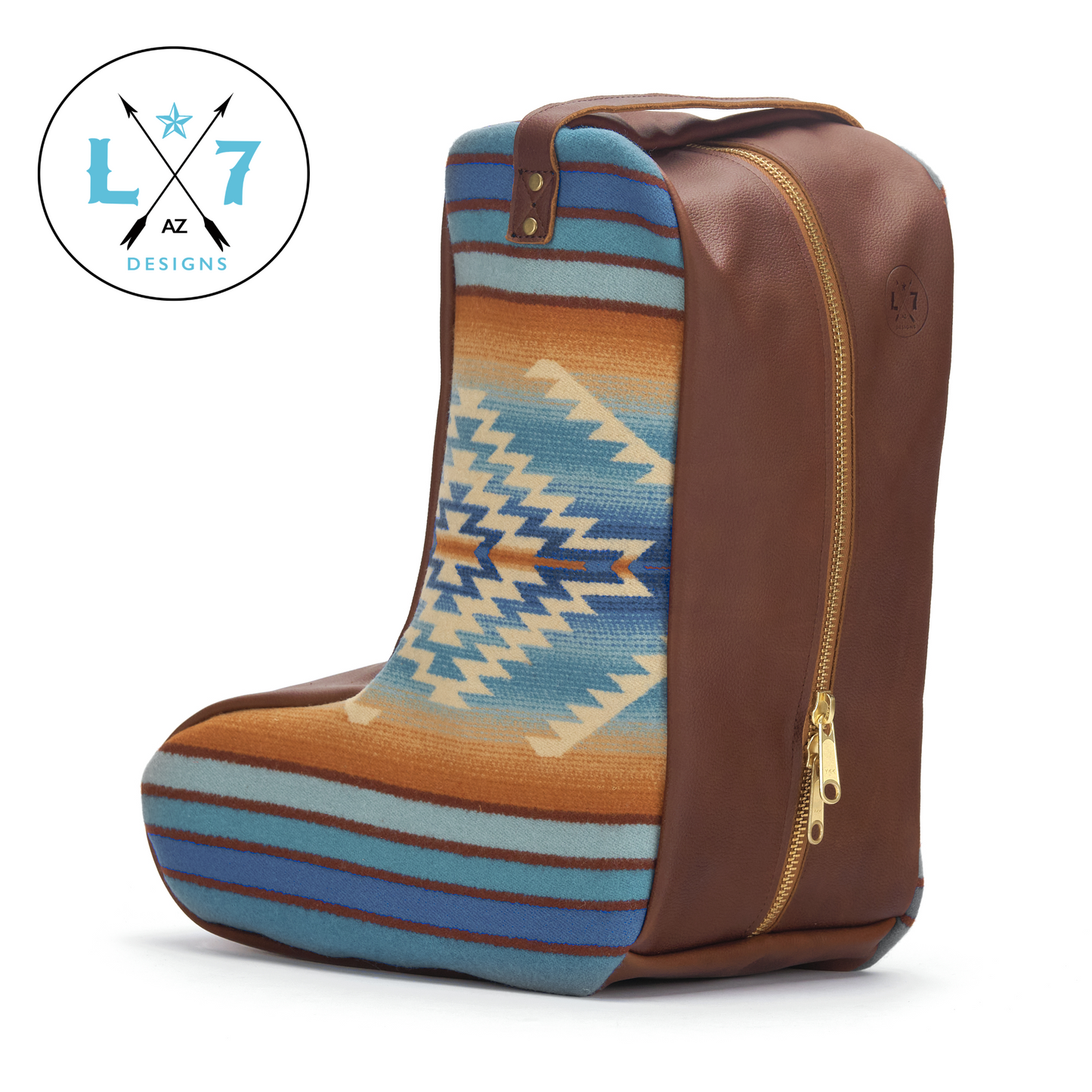 Pagosa Springs Leather Boot Bag - Dark Brown