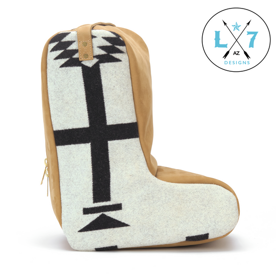 Los Ojos Boot Bag - White