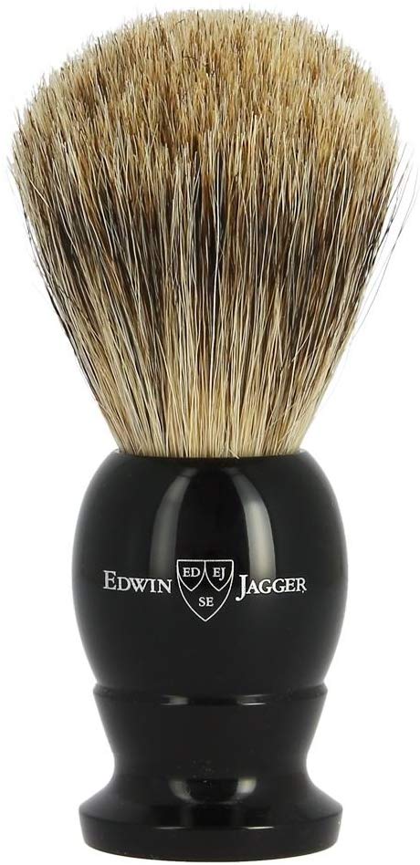Load image into Gallery viewer, Edwin Jagger Medium Best Badger English Shaving Brush - Imitation Ebony
