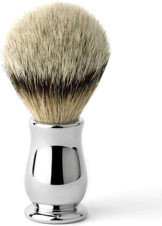Load image into Gallery viewer, Edwin Jagger Chatsworth  Chrome 3 Piece  Safety Razor Set W/ Silver Tip Badger
