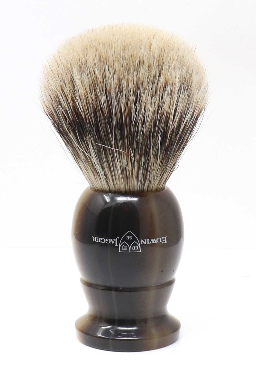 Edwin Jagger Extra Large Imitation Horn Best Badger Brush W/Stand