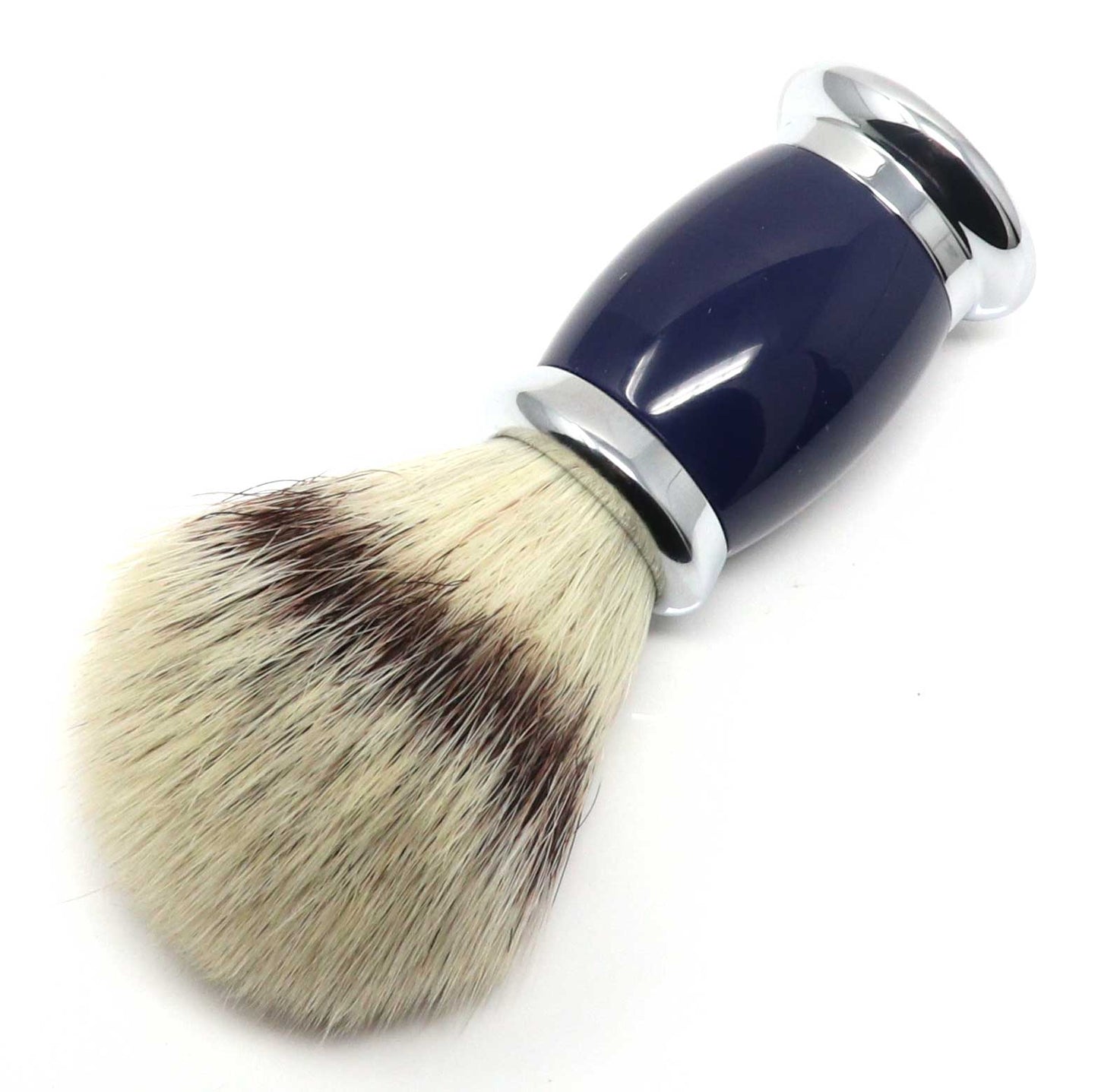 Load image into Gallery viewer, Edwin Jagger Bulbous  Blue Synthetic Shaving Brush
