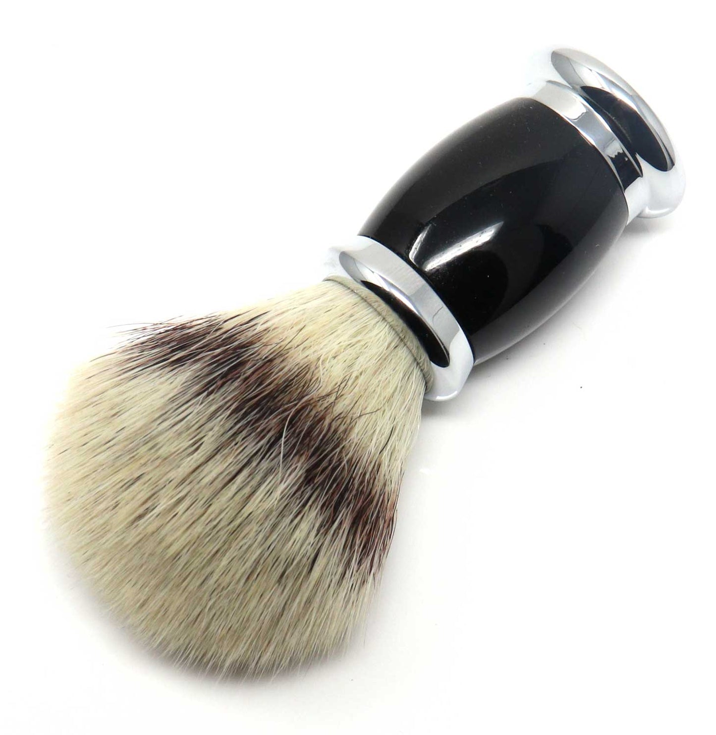 Load image into Gallery viewer, Edwin Jagger Bulbous  Black Synthetic Shaving Brush
