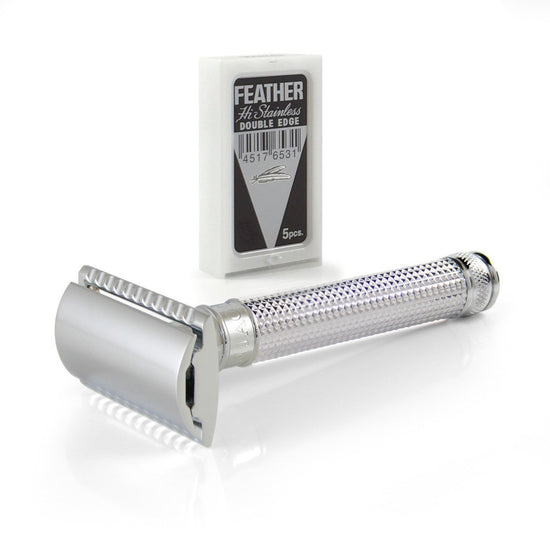 Load image into Gallery viewer, Double Edge Safety Razor - Chrome Laser 3D Diamond
