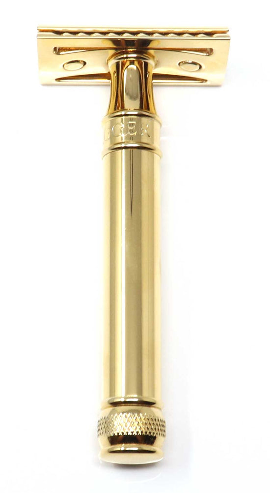 Load image into Gallery viewer, Edwin Jagger DE89 23kt  Gold Plated Barley Safety Razor
