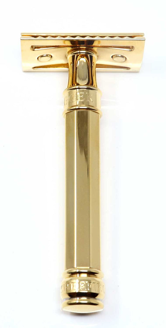 Load image into Gallery viewer, Edwin Jagger DE89 Gold Plated Octagonal DE Safety Razor
