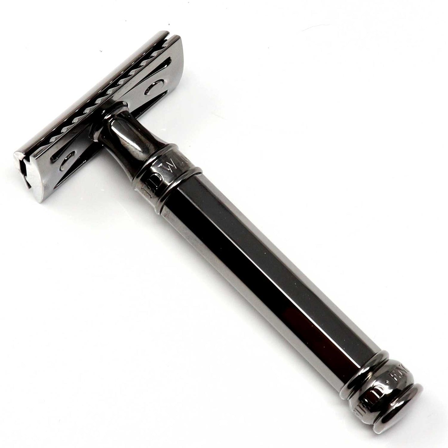 Load image into Gallery viewer, Edwin Jagger DE89 Black Gold Plated Octagonal Handle DE Safety Razor
