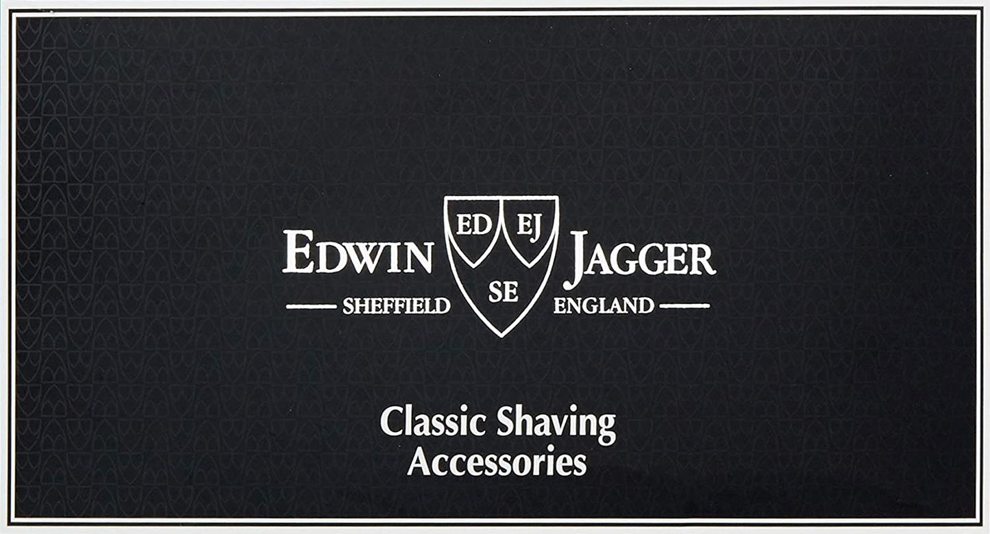 Edwin Jagger Imitation Light Horn  & Chrome DE Safety 4 Piece Razor Set