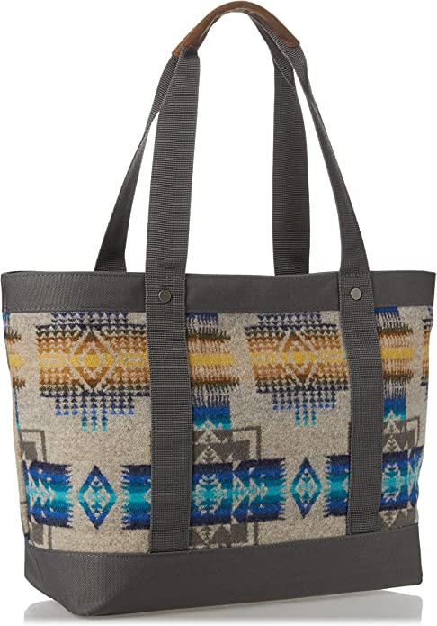 Load image into Gallery viewer, Pendleton Chief Joseph Zip Tote-Blue
