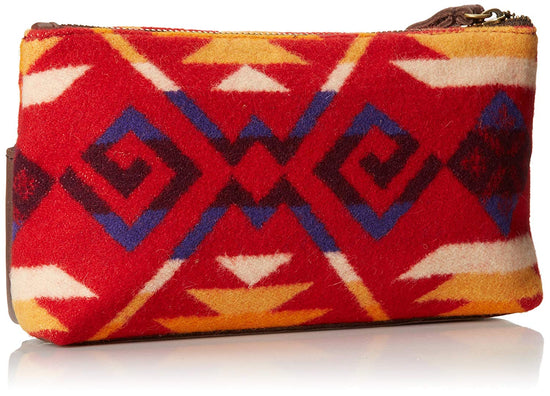 Pendleton Double Zipper Clutch Or Organizer Bag