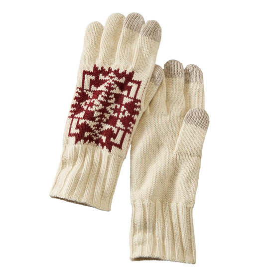 Chief Joseph Knit Gloves - Ivory Extra Large