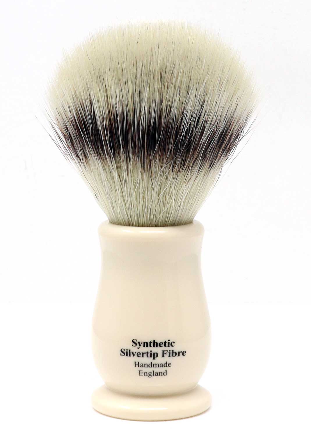 Edwin Jagger Chatsworth Imitation Ivory Synthetic Silver Tip Shaving Brush