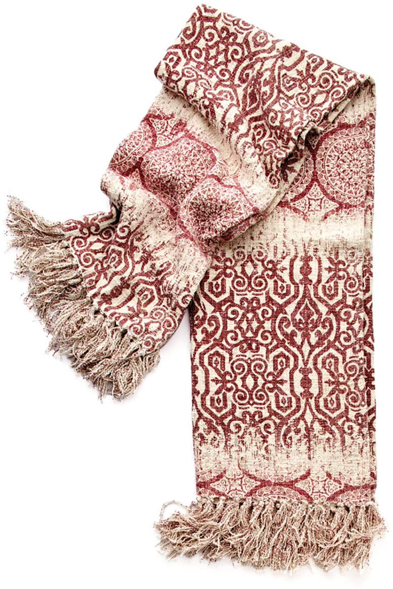 Load image into Gallery viewer, Napa Home &amp;amp; Garden Sienna Woven Throw - Red
