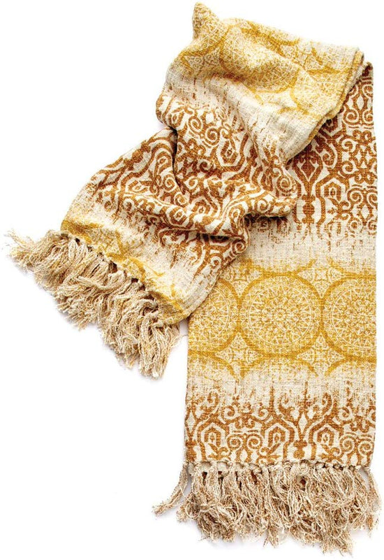 Load image into Gallery viewer, Napa Home &amp;amp; Garden Sienna Woven Throw - Ochre
