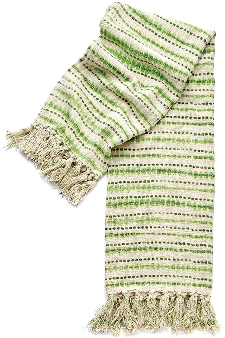 Load image into Gallery viewer, Napa Home &amp;amp; Garden Sydney Woven Throw - Fern Green
