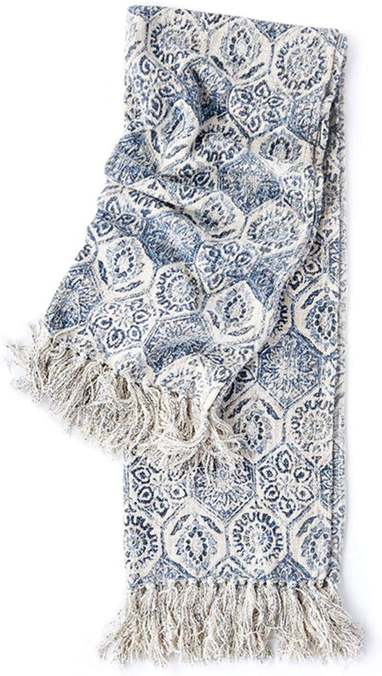 Load image into Gallery viewer, Napa Home &amp;amp; Garden Lila Woven Throw - Blue
