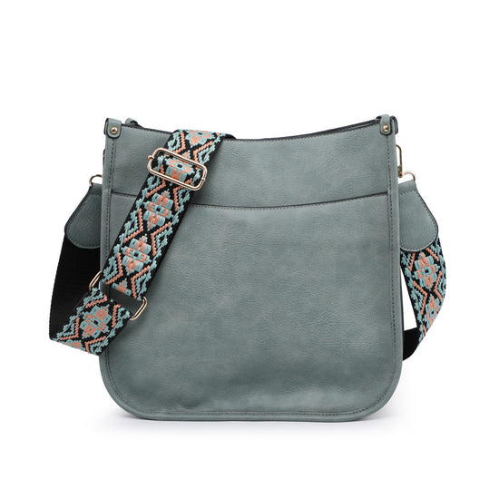 Load image into Gallery viewer, Chloe Crossbody with Guitar Strap-Teal
