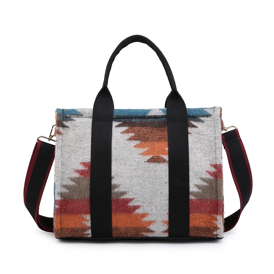 Timani Satchel in After Red/Teal by Jen & Co