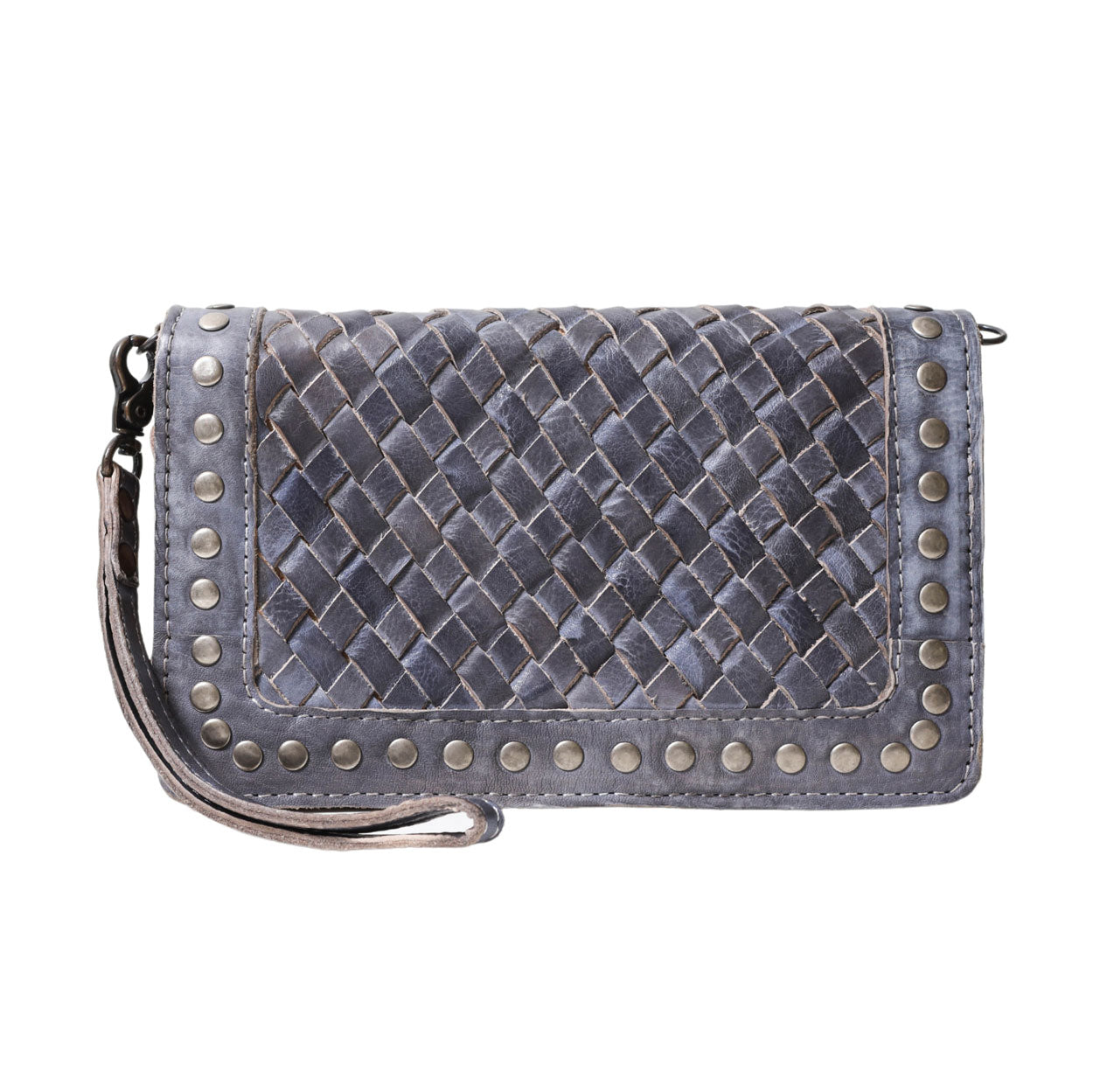 Antiqued Blue Organzier/Crossbody by Never Mind