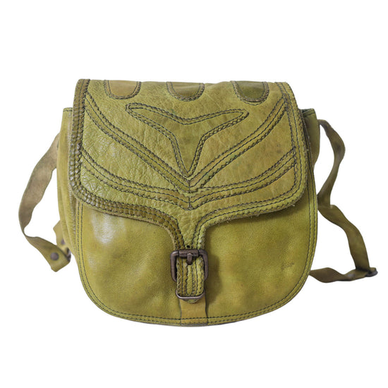 Green Leather Crossbody by Never Mind