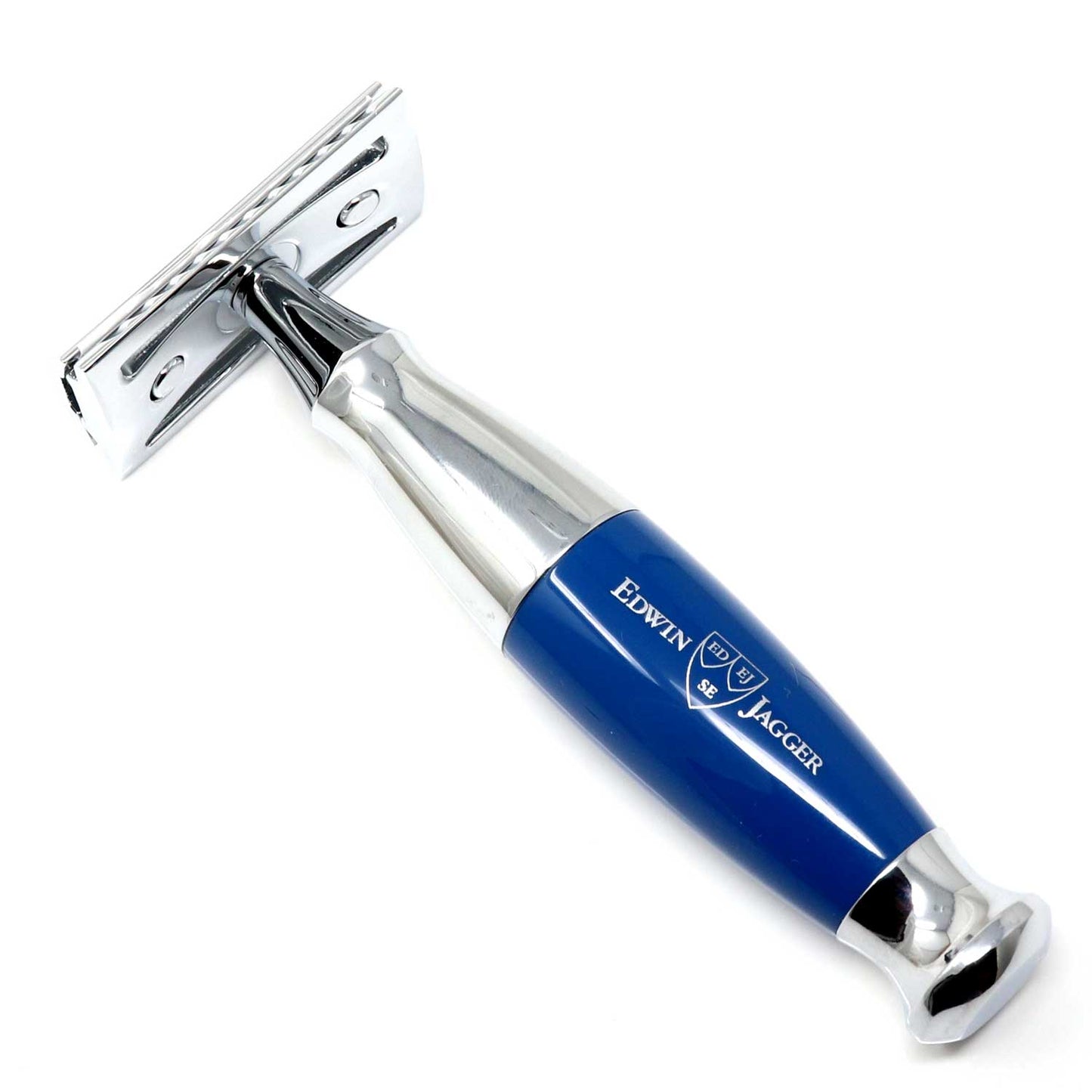 Edwin Jagger Blue & Chrome DE Safety Razor – L7 Market