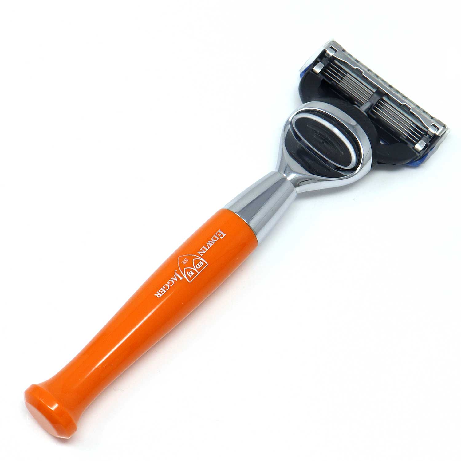 Edwin Jagger Gillette Fusion Pro-Glide Razor, Orange Chrome Plated – L7 ...