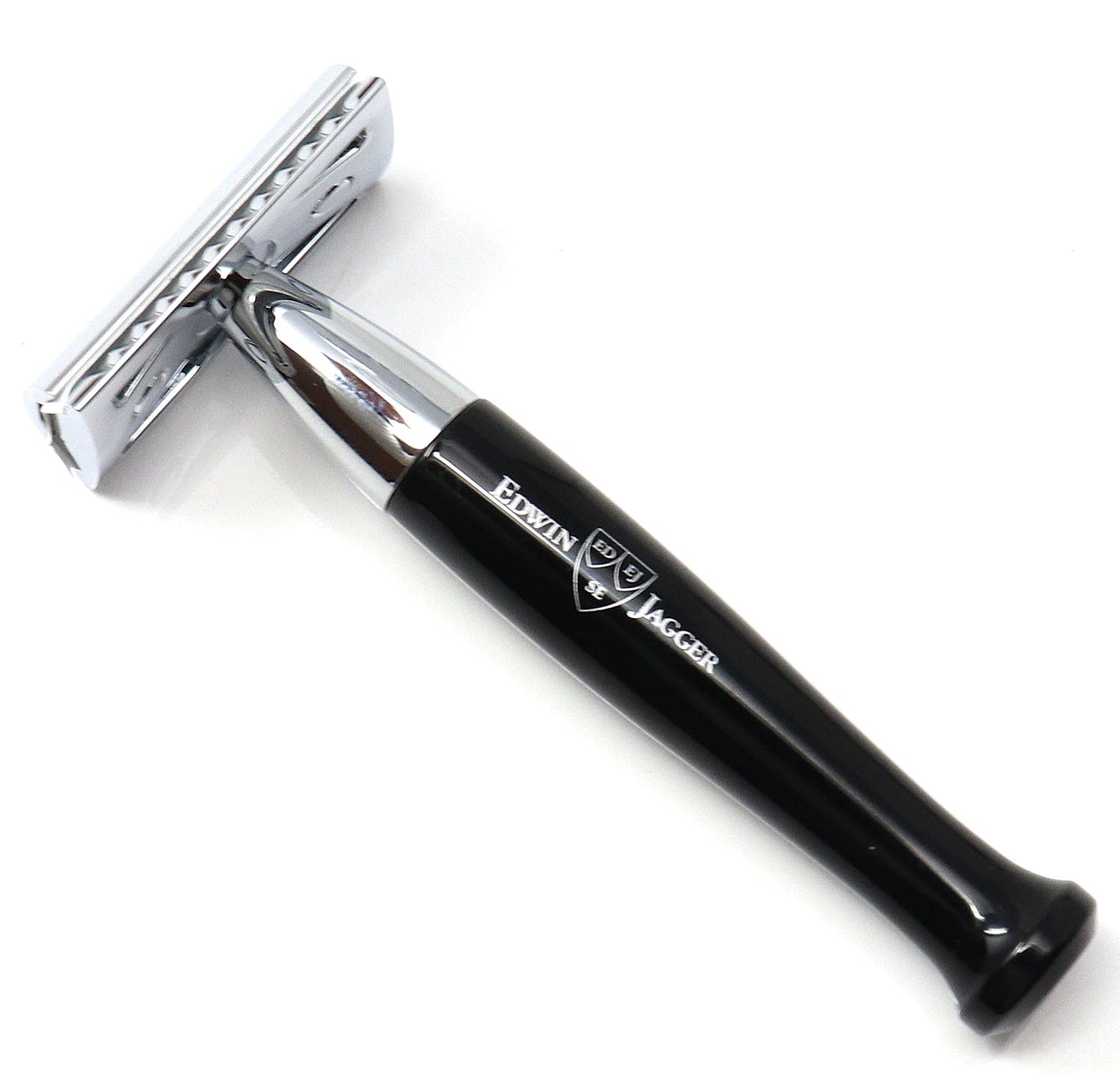 Edwin Jagger Double edge safety razor, imitation ebony, chrome plated