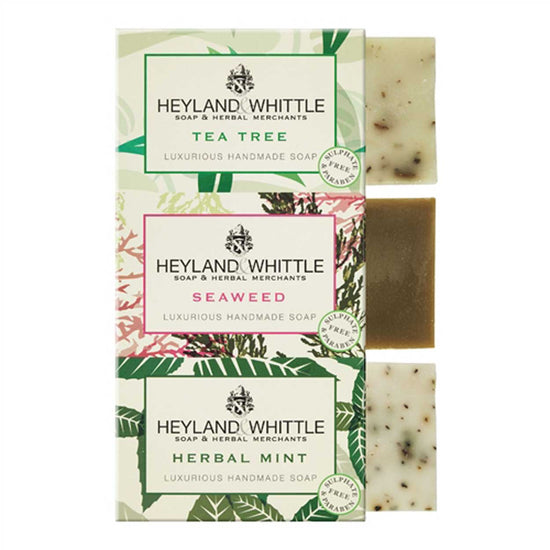Heyland & Whittle Soap Trio - Tea Tree, Seaweed, Herbal Mint
