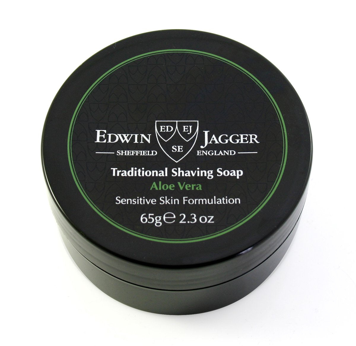Edwin Jagger 99.9% Natural Traditional Shaving Soap In Travel Tub - Aloe Vera