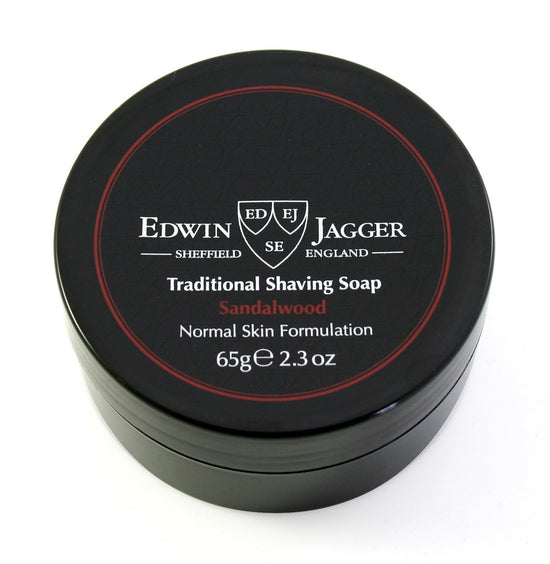 Edwin Jagger 99.9% Natural Traditional Shaving Soap In Travel Tub - Sandalwood