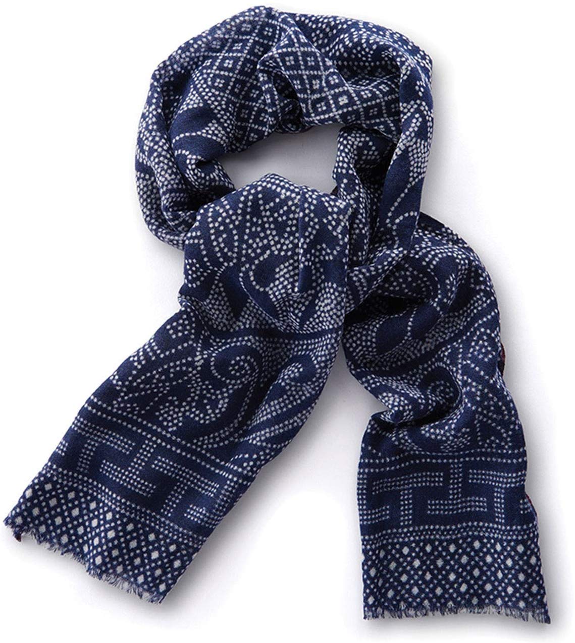 Load image into Gallery viewer, Napa Home &amp;amp; Garden Threads Scarf - Kashmir Navy
